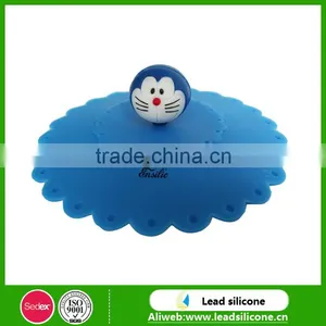 Promotion Gifts Silicone Cup Lid Customized Logo Silicone Cup Cover Food-grade Silicone Cup Lid thumbnail-2