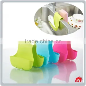 Plastic Multicolor Creative Small Kitchen Sink Scouring Pad Shelves thumbnail-1