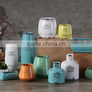 2016 Newest Garden Decoration Ceramic/stoneware Colorful Funny Shaped Flower Pots/plants thumbnail-2