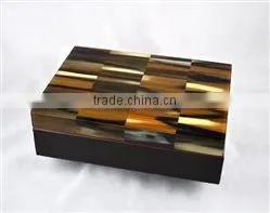 High Quality Best Selling Lacquered Buffalo Horn Inlay Rectangle Jewelry Box From Vietnam thumbnail-1