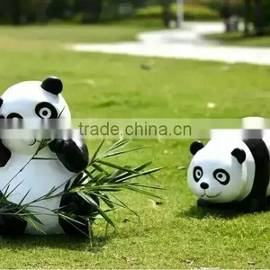 Resin Material Garden Decoration Panda Lifelike Fiberglass Panda thumbnail-1