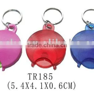 Promotional Plastic Logo Printed Trolley Coin Holder Keychain thumbnail-1