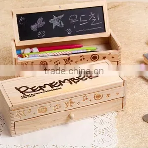 Big Capacity Children Double Drawer Pencil-box thumbnail-5
