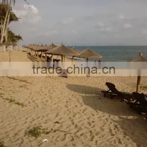 Beach Umberella Decoration Synthetic Thatch Roof , PVC Material Synthetic Thatch Roof thumbnail-1