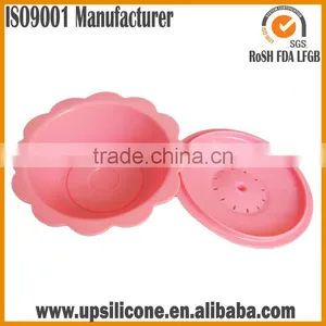 BPA Free Flexible Silicone Baby Bowl thumbnail-6