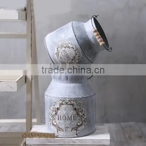 Garden Flowers Indoor Decorative Planter Pot Metal Decorative Planters thumbnail-2