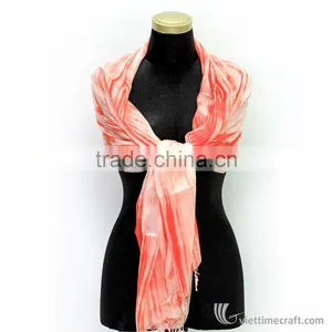 Fashionable Silk Scarf, 100% Pure Silk Handmade in Vietnam thumbnail-5