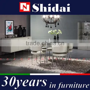 Woven Leather Dining Chairs / Habufa Dining Chair / Cheap Round Dining Table and Chairs N6228 thumbnail-1