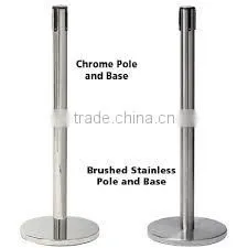 Silvery Stainless Steel Outdoor Traffic Retractable Crowd Control Barrier thumbnail-2