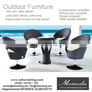 9110 Outdoor Furniture Customized Suppliers Foshan Alidababa Factory Accept Paypal Dining Table and Chair for Bar Coffee Shop thumbnail-1