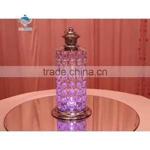 Hot Selling Bling Wedding Decoration Crystal Diamond Candle Holders thumbnail-1