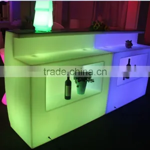 Outdoor Weatherproof Rechargeable Glowing Color LED Bar Furniture thumbnail-1
