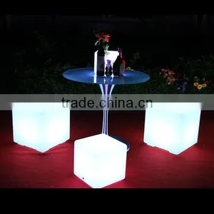 Indoor or Outdoor LED Cube Stool, Led Bar Furniture for Sale thumbnail-1