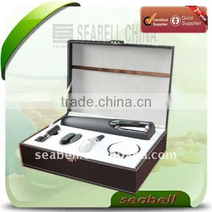 5 Pcs Leather Box Wine Set thumbnail-1