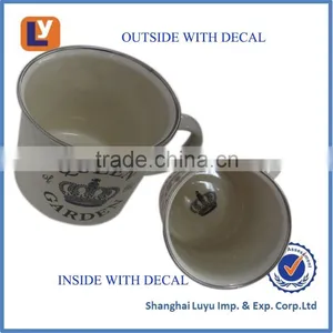 High Quality Printing Porcelain Enamel Mug Coffee Cup thumbnail-2