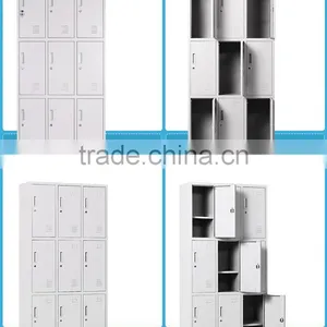 Metal Locker for Clothes/ Nine Doors Storage Cabinet Locker thumbnail-1