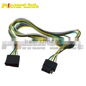 S20806 25' ft 4 Way Wire Harness Flat Connector Trailer Light Wiring thumbnail-1