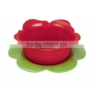 Custom Flower Dessert Plate Set,White Dessert 4-piece Plastic Bowls,Plastic Dessert Plate Set Manufacturers thumbnail-1
