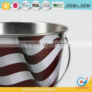 Garden Galvanized or Iron Herb Planter Metal Outdoor Flower Boxeswith Handle thumbnail-5