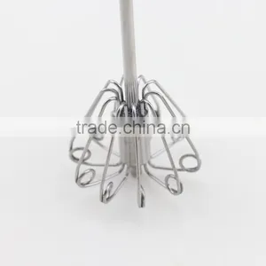 New Easy Kitchen Handle Push Whisk Versatile Egg Beater thumbnail-5