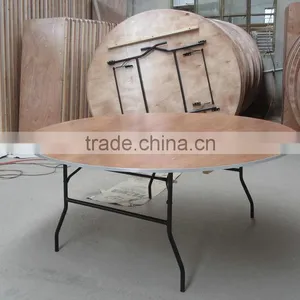 Plywood Round or Rectangle Folding Tables Wedding Table thumbnail-3