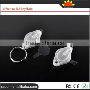 Top Quality Purple Light Led Keychain,Big Chip Led Lamp 395nm UV Led Keychain thumbnail-6