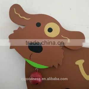 Hot Sale Dog Pet Animal Print Home Decoration Wooden Wall Hook thumbnail-2