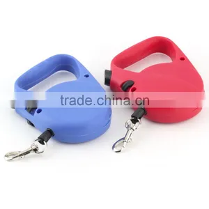 One-handed With Lock Retractable Pet Etendable Leash Lead for Dogs Cats Small Medium Large 3M Red Black Pink High Quality thumbnail-2