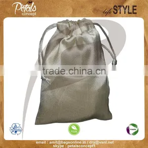 Satin Drawstring Jewelry Bag thumbnail-1