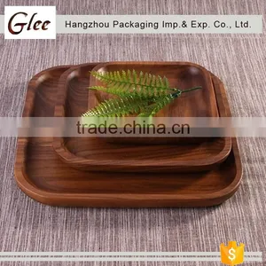 Wonderful Finish Lovely FSC Dinner Plate Custom Wood Plate Food Round Wooden Plate thumbnail-1