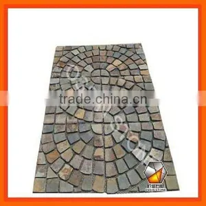 Meshed Slate Natural Flagstone Paver thumbnail-1