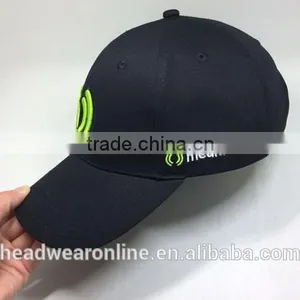 100% Cotton Black Baseball Cap for Custom Your Embroidery Logo thumbnail-1