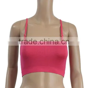 Red Water Soluble Flower Sexy Fashion Sports Bra thumbnail-1