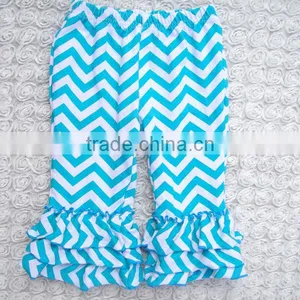 Hot Sale Rainbow Kids Ruffle Bottom Pants Cute Newborn Clothes Girls Triple Ruffle Pants Wholesale thumbnail-6