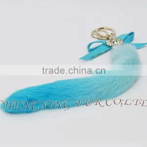 CX-R-40B Dip Dyeing Rabbit Fur Keyring thumbnail-1