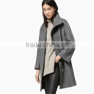 Grey Color Stylish Design Lady Coat thumbnail-1