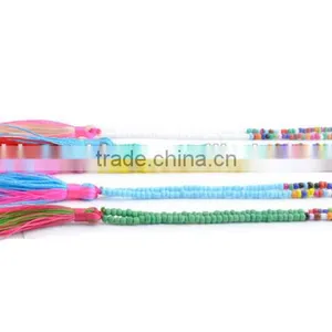 108 Hand Knotted Natural Stone Wooden Beads Mala Tassel Necklace thumbnail-6