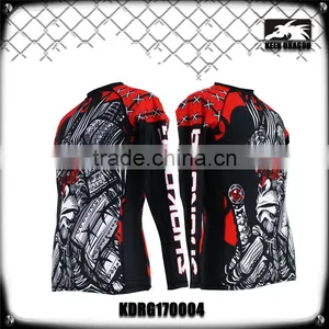 Mens Gorilla Full Print Custom Design Compression Shirts With Long Sleeves thumbnail-1