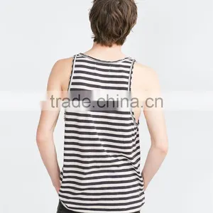 Custom Fashion Stripe Design Man Vests thumbnail-3