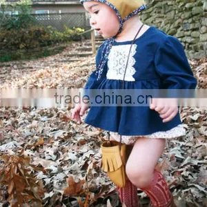 Full Sleeve Tunic Dress Vintage Style Baby Blouse New Design Of Winter Dress thumbnail-6