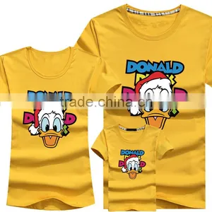 Cheap Wholesale Custom Fashion Print Green Family T-Shirt thumbnail-5