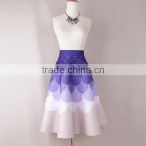 Z&M Latest Fashion Skirts High Waisted Long Skirt Mermaid Skirt thumbnail-4