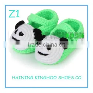 Crochet Soft Sole Bear Pattern Baby Shoes thumbnail-1