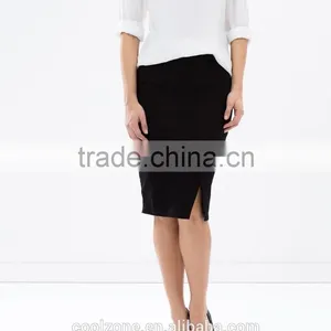 Slim Fit Cutaway Front Ladies Office Wear Wrap Skirt Fashion 2015 thumbnail-2