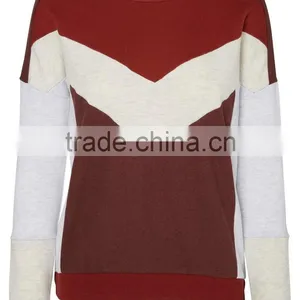 2016 Wensfashion Custom Women Leather Sleeve Sweatshirt and Long Sleeved Sweatshirt thumbnail-3