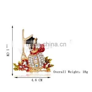 Gold Color Plated the Christmas Gift for Christmas Jewelry Brooch thumbnail-3