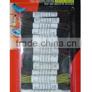 12 Pairs Woven Shoe&Boot Laces thumbnail-1