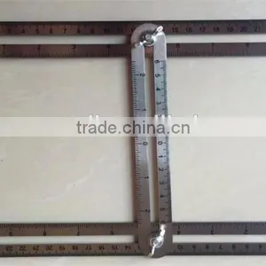 Plastic Activity Multi-Angle Measuring Ruler Stainless Steel General Template Angle Ruler Tool thumbnail-1
