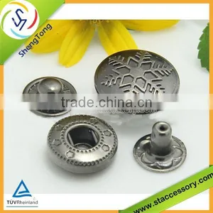 High Quality Metal Snap Button Wholesae Hot Selling for DIY or Clothes Accessories thumbnail-1