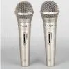 Two in One Silver Dynamic Unidirectional Wire Microphones Set thumbnail-1